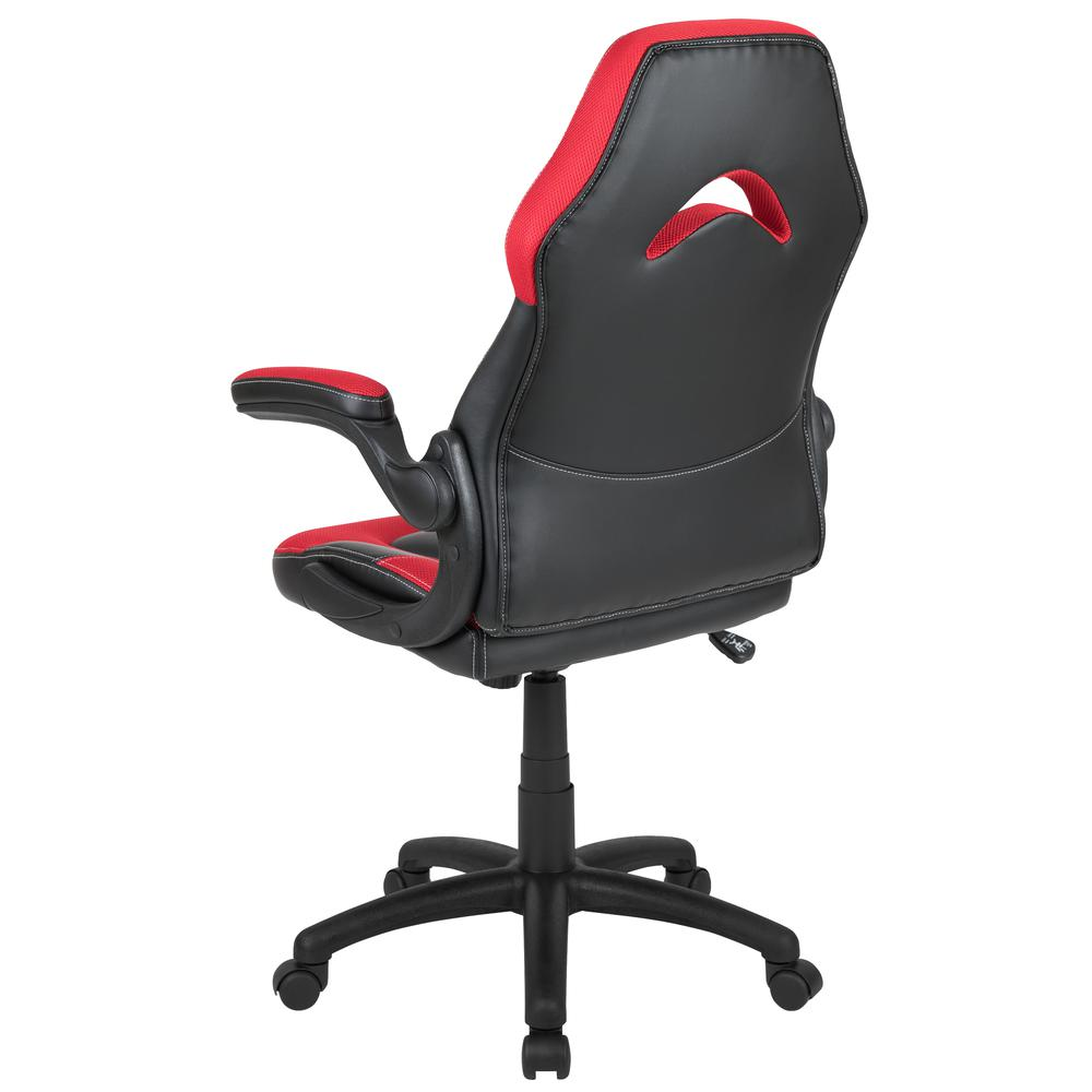 X10 Gaming Chair Racing Office Computer Swivel Chair, Red/Black LeatherSoft, Goodies N Stuff