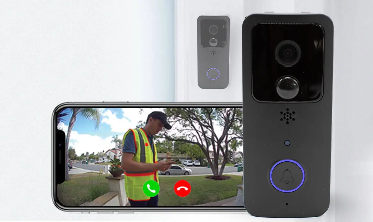 Door Ringer Intelligent Video Doorbell with Battery and Charger, Goodies N Stuff