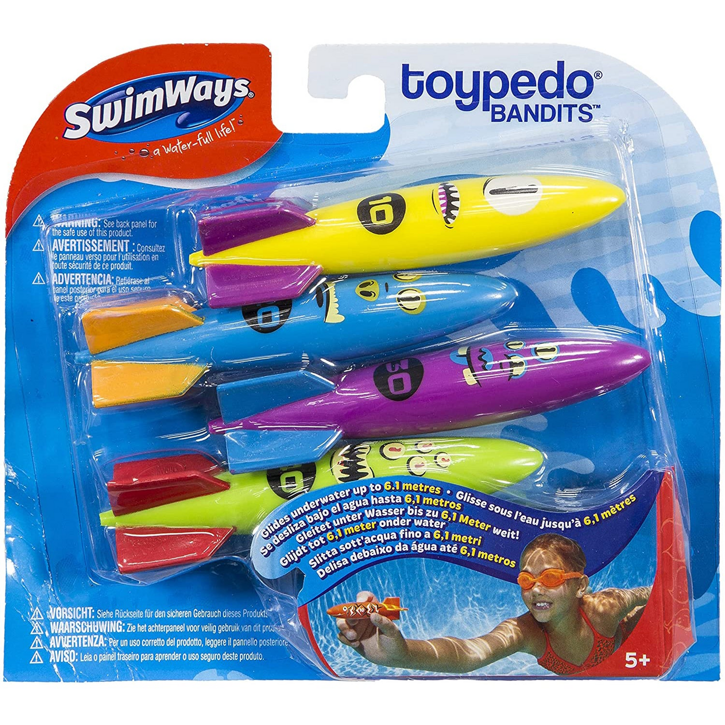 SwimWays Toypedo Bandits - 4 Pack, Goodies N Stuff