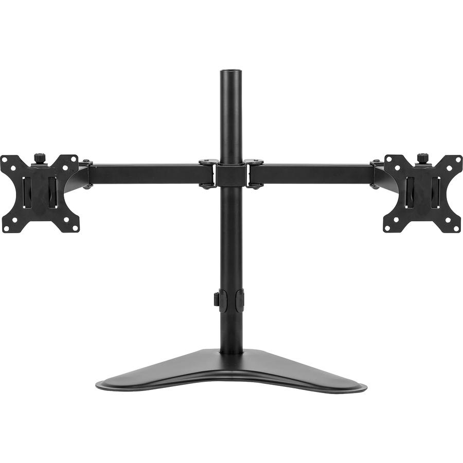 Fellowes Professional Series Freestanding Dual Horizontal Monitor Arm - Up to 27" Screen Support - 17.60 lb Load Capacity35" Width - Freestanding - Black, Goodies N Stuff