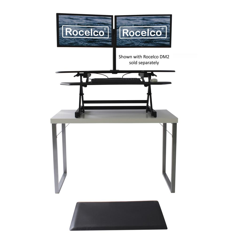 Rocelco 46" Height Adjustable Corner Standing Desk, Goodies N Stuff
