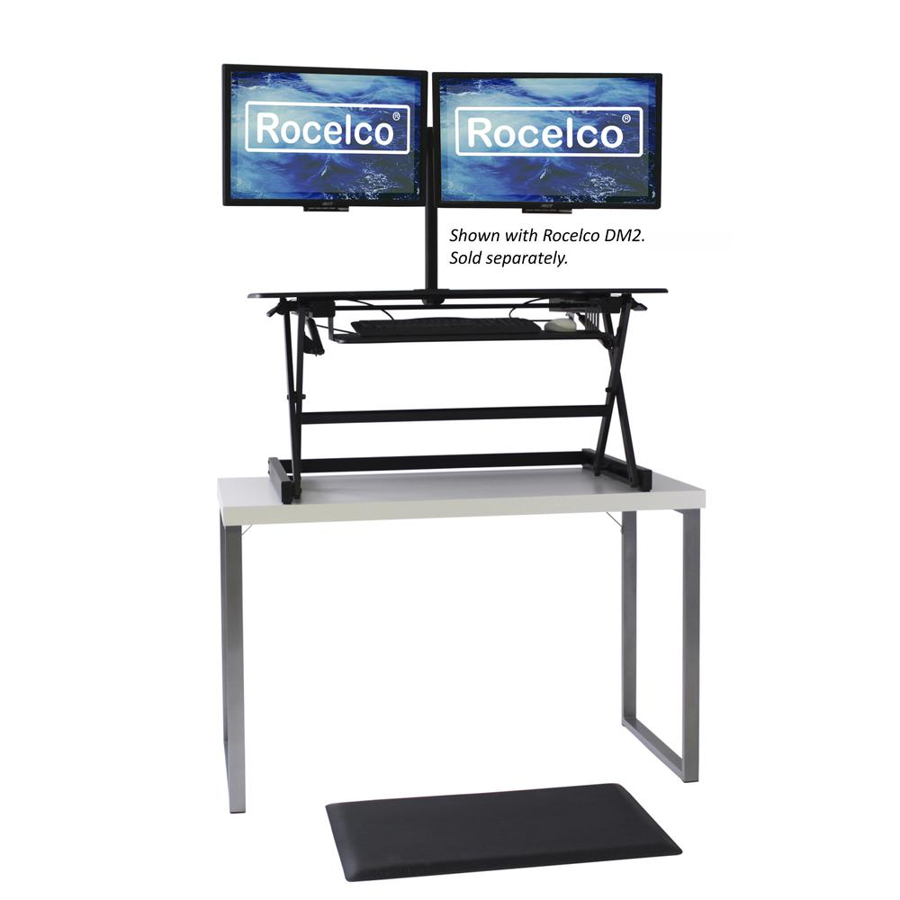 Rocelco 40" Large Height Adjustable Standing Desk, Goodies N Stuff