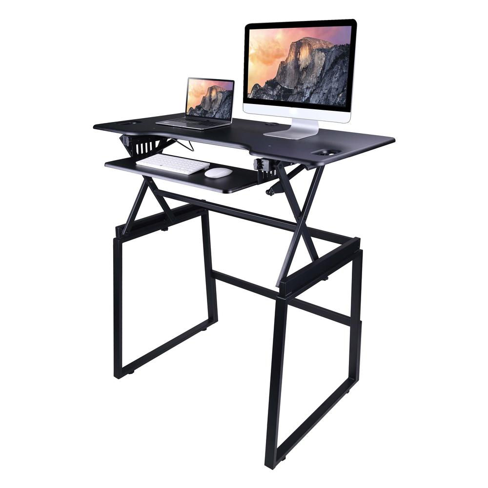 Rocelco 46" Large Height Adjustable Standing Desk, Goodies N Stuff