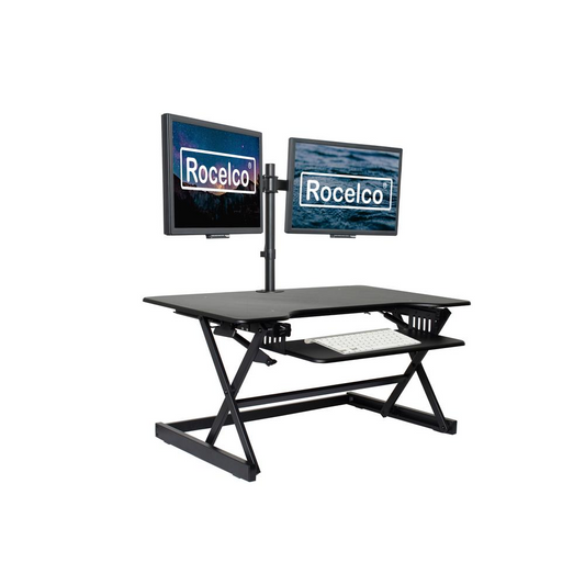 Rocelco 38" Large Height Adjustable Standing Desk, Goodies N Stuff