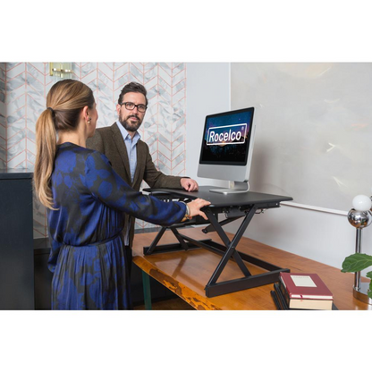 Rocelco 38" Large Height Adjustable Standing Desk, Goodies N Stuff