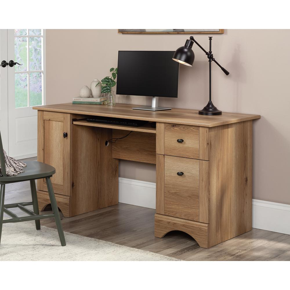 Sauder Select Collection Computer Desk with Drawers in Timber Oak Finish, Goodies N Stuff
