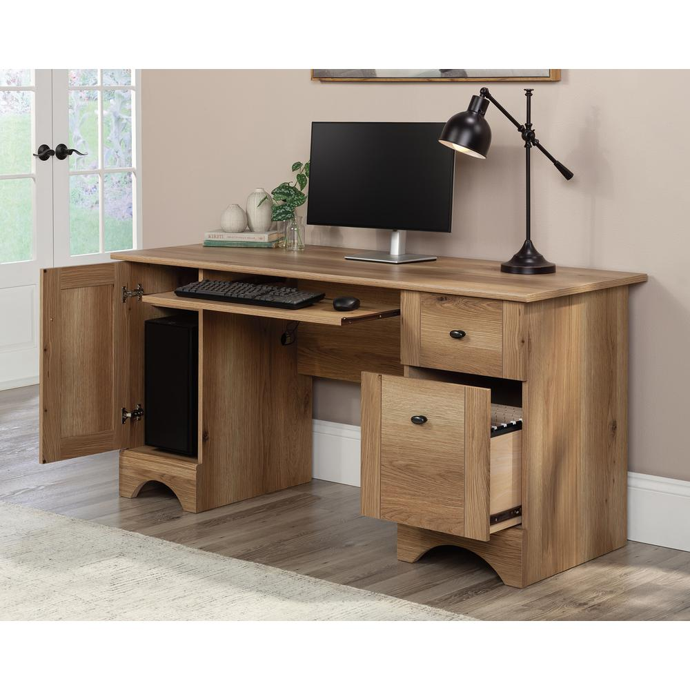 Sauder Select Collection Computer Desk with Drawers in Timber Oak Finish, Goodies N Stuff