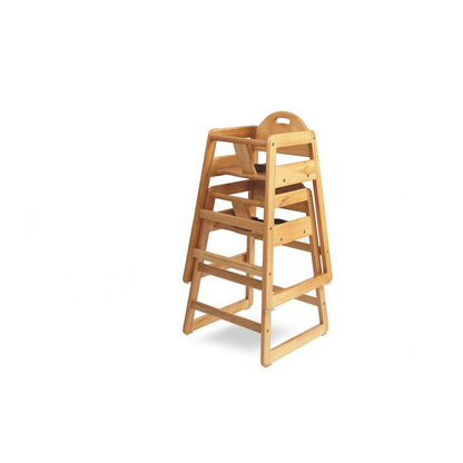 Solid Wood Stackable High Chair, Natural, Goodies N Stuff