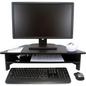 Victor High Rise Monitor Stand - Monitor Stand - Desk Riser - 7.5" Height x 27" Width x 11.5" Depth - Wood - Black, Goodies N Stuff