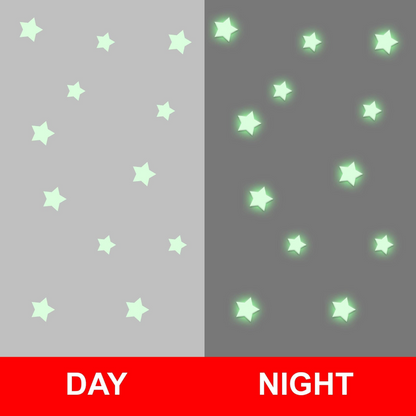 Starry Night Glow - 850 pcs Mesmerizing Glow In The Dark Stars Stickers, Goodies N Stuff