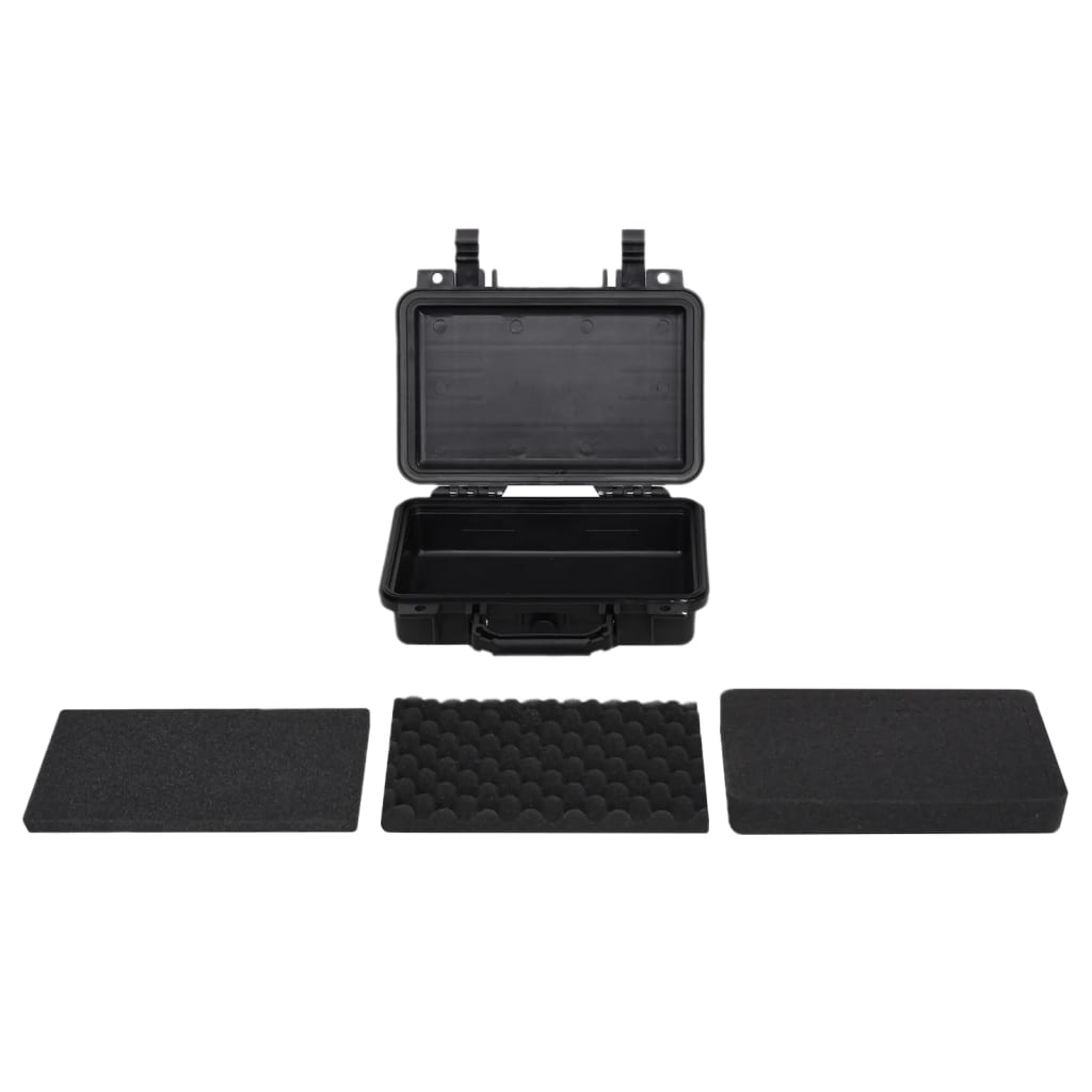 vidaXL Portable Flight Case Black 11.8"x8.7"x3.9" PP, Uncategorized, Goodies N Stuff