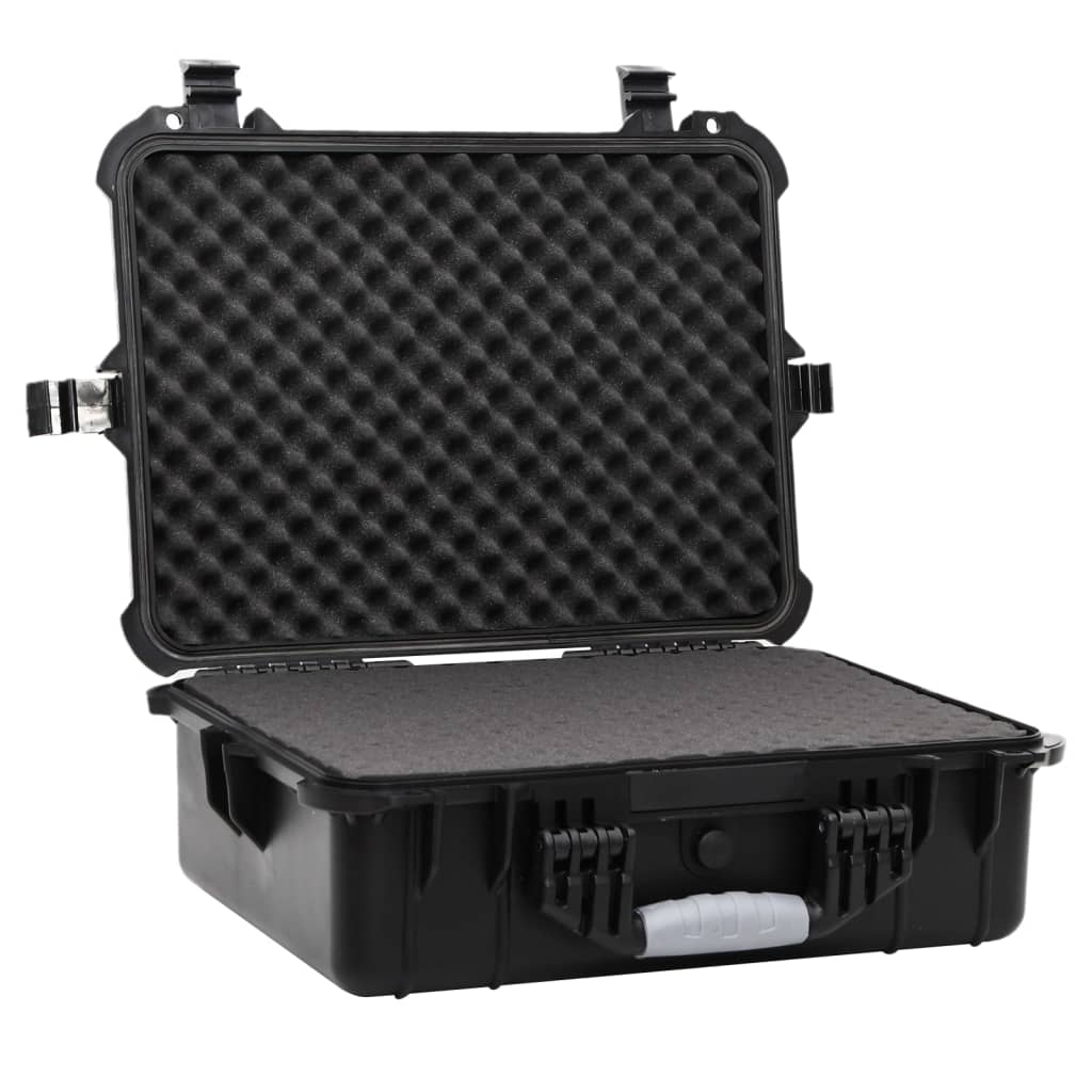 vidaXL Portable Flight Case Black 20.5"x15.7"x7.5" PP, Uncategorized, Goodies N Stuff