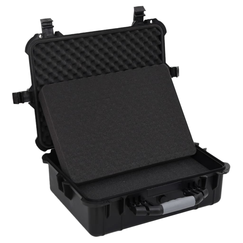 vidaXL Portable Flight Case Black 20.5"x15.7"x7.5" PP, Uncategorized, Goodies N Stuff