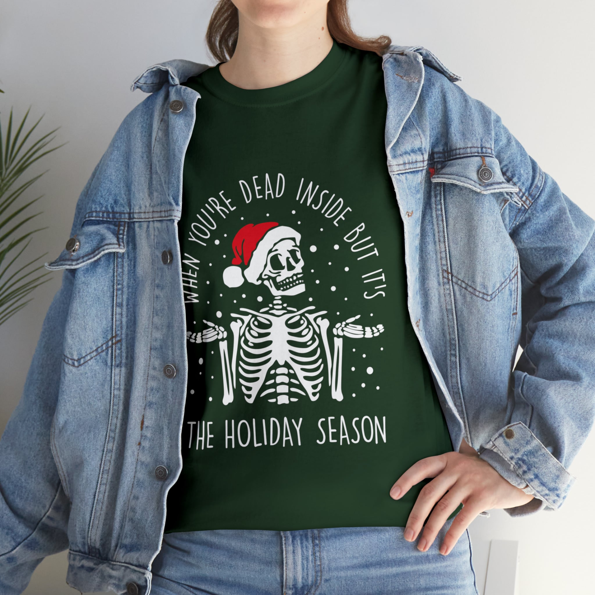 When You're Dead Inside but it's the Holiday Tee, Goodies N Stuff