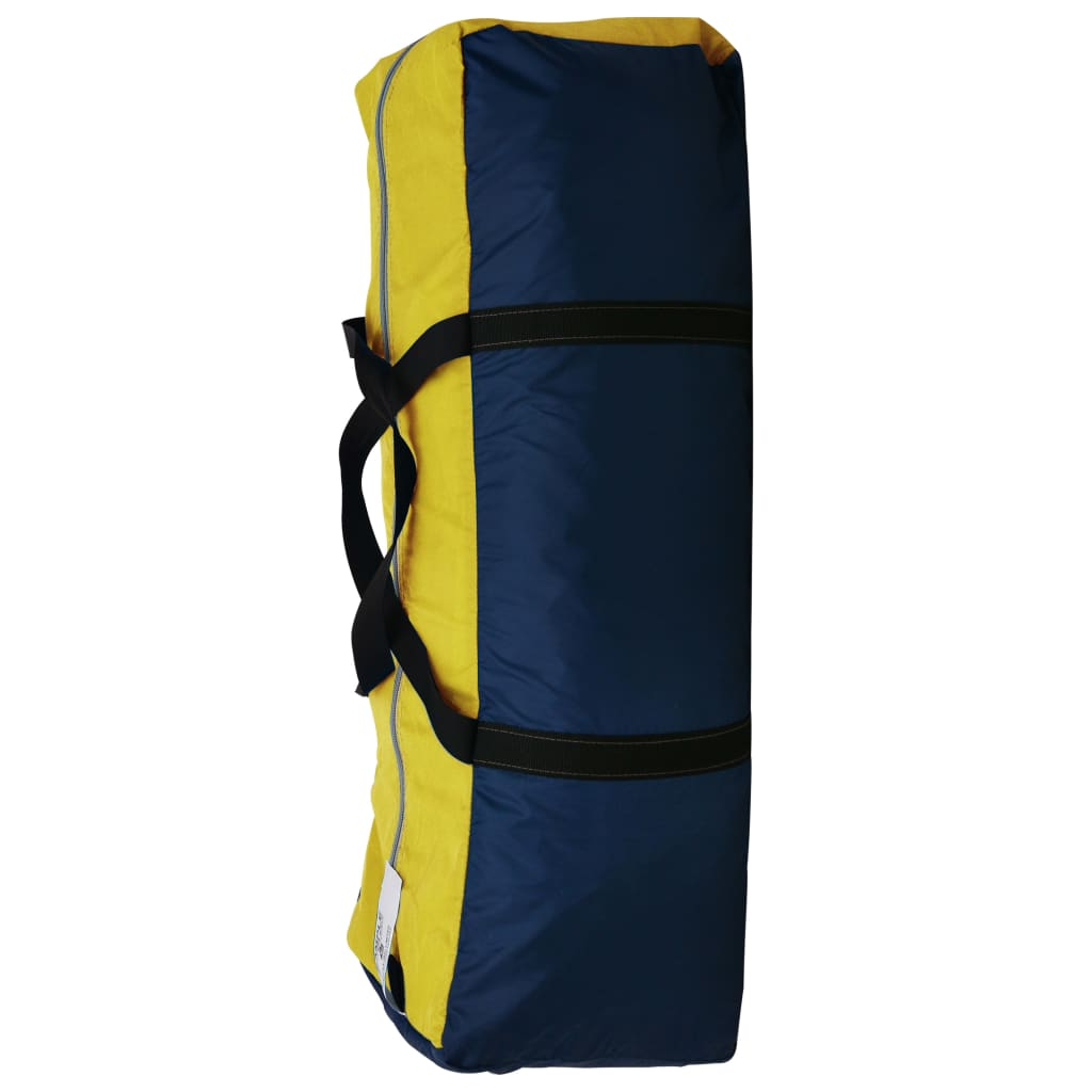 vidaXL Camping Tent Fabric 9 Persons Blue and Yellow, Goodies N Stuff