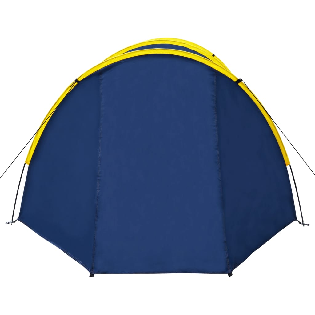 vidaXL Camping Tent 4 Persons Navy Blue/Yellow - Spacious and Comfortable, Goodies N Stuff