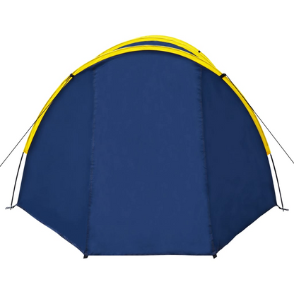 vidaXL Camping Tent 4 Persons Navy Blue/Yellow - Spacious and Comfortable, Goodies N Stuff