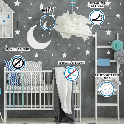 Celestial Dreams Wall Decals - Transform Any Space Into a Magical Escape!, Goodies N Stuff