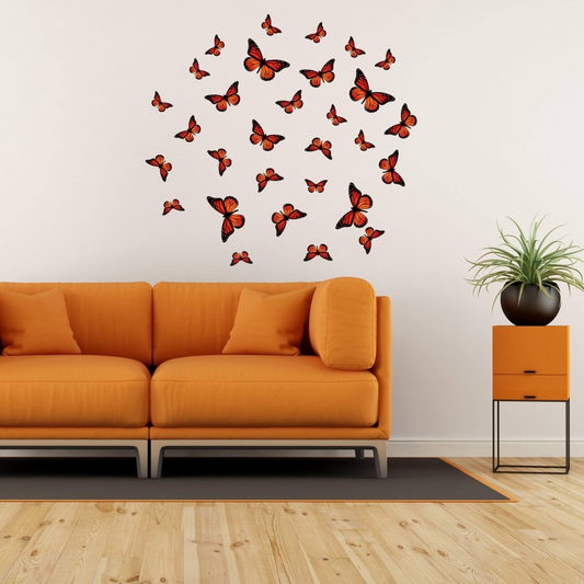 30 Butterfly Wall Decor Stickers - Enchanting Fluttering Beauties, Goodies N Stuff