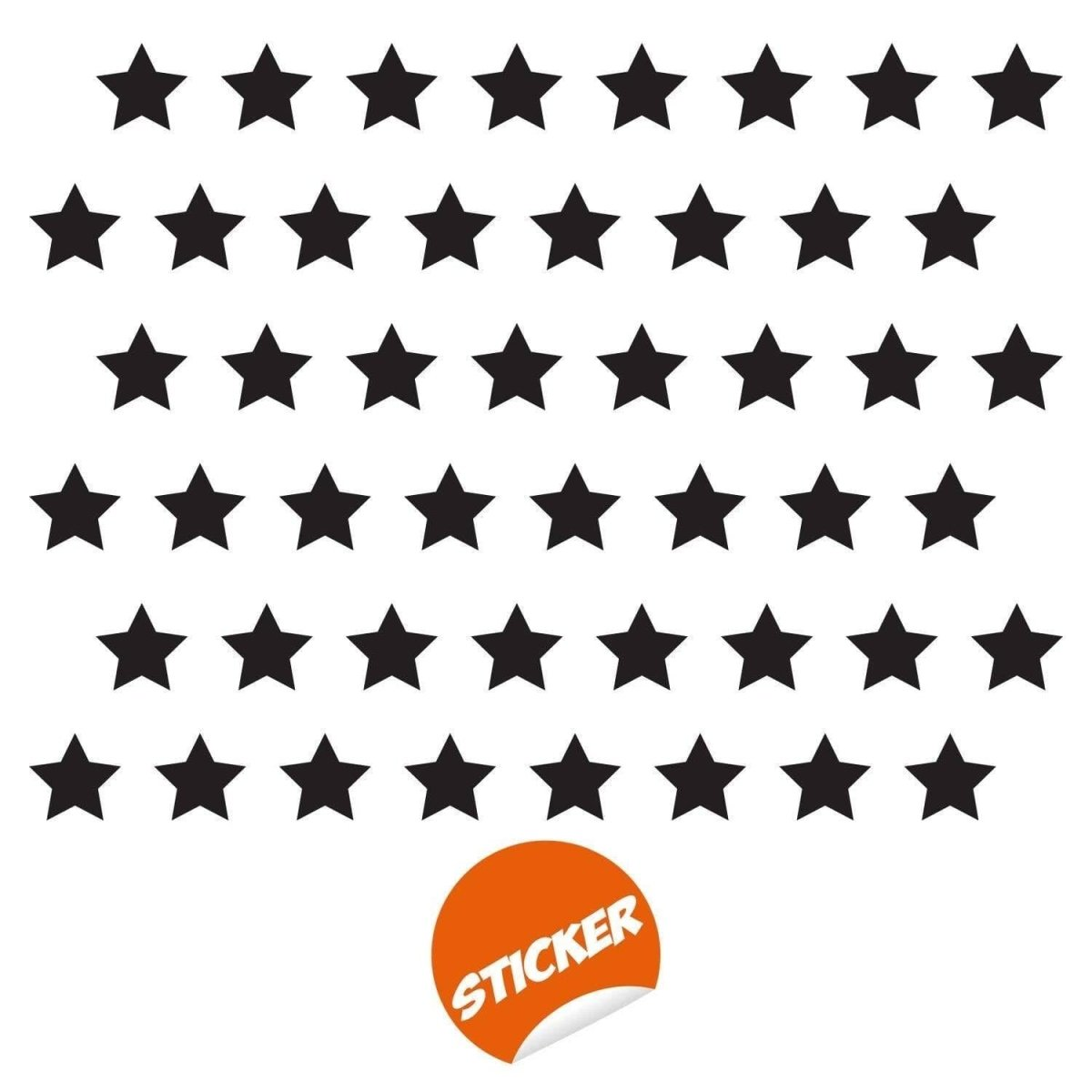 40-Pack Magical Star Stickers - Enthralling Child's Room Decoration Collection, Goodies N Stuff