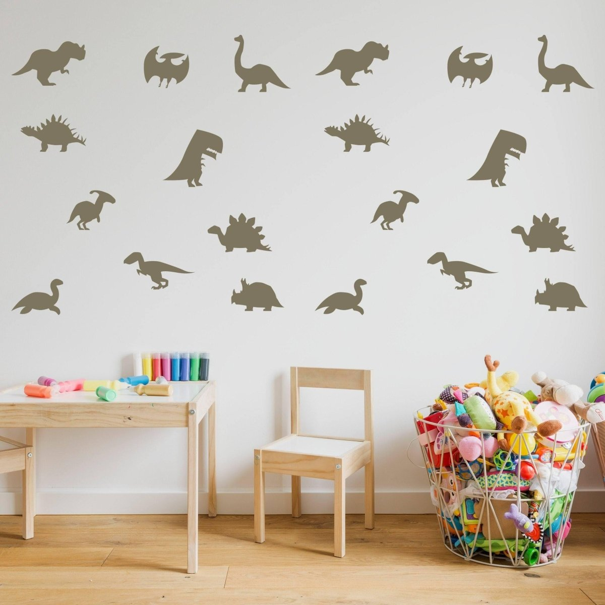 Dinosaur Dreams Wall Sticker Set, Removable Vinyl Wall Decal Collection, Goodies N Stuff