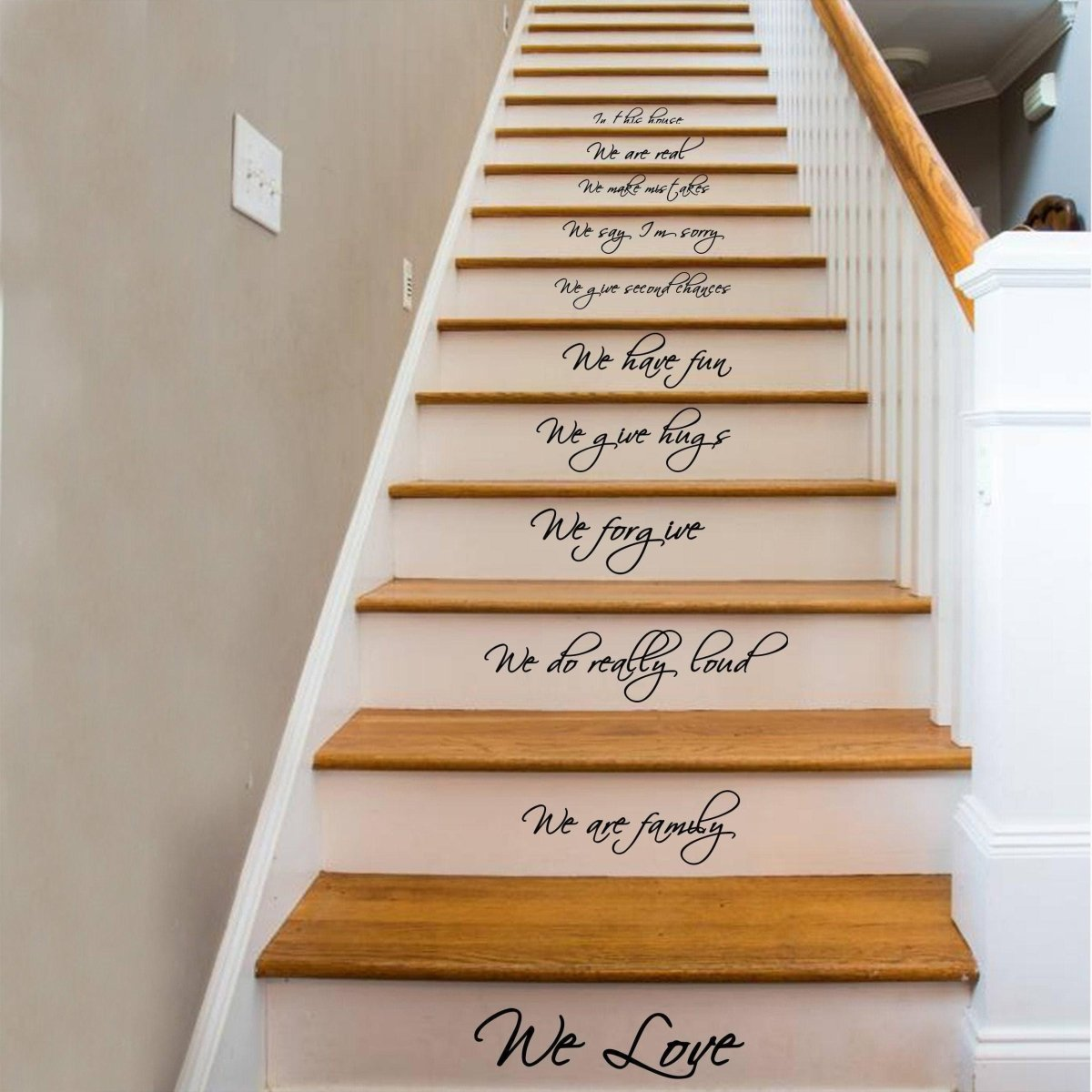 Elegant Stair Decals - Home Inspirations, Stylish Staircase Decorative Stickers, Goodies N Stuff