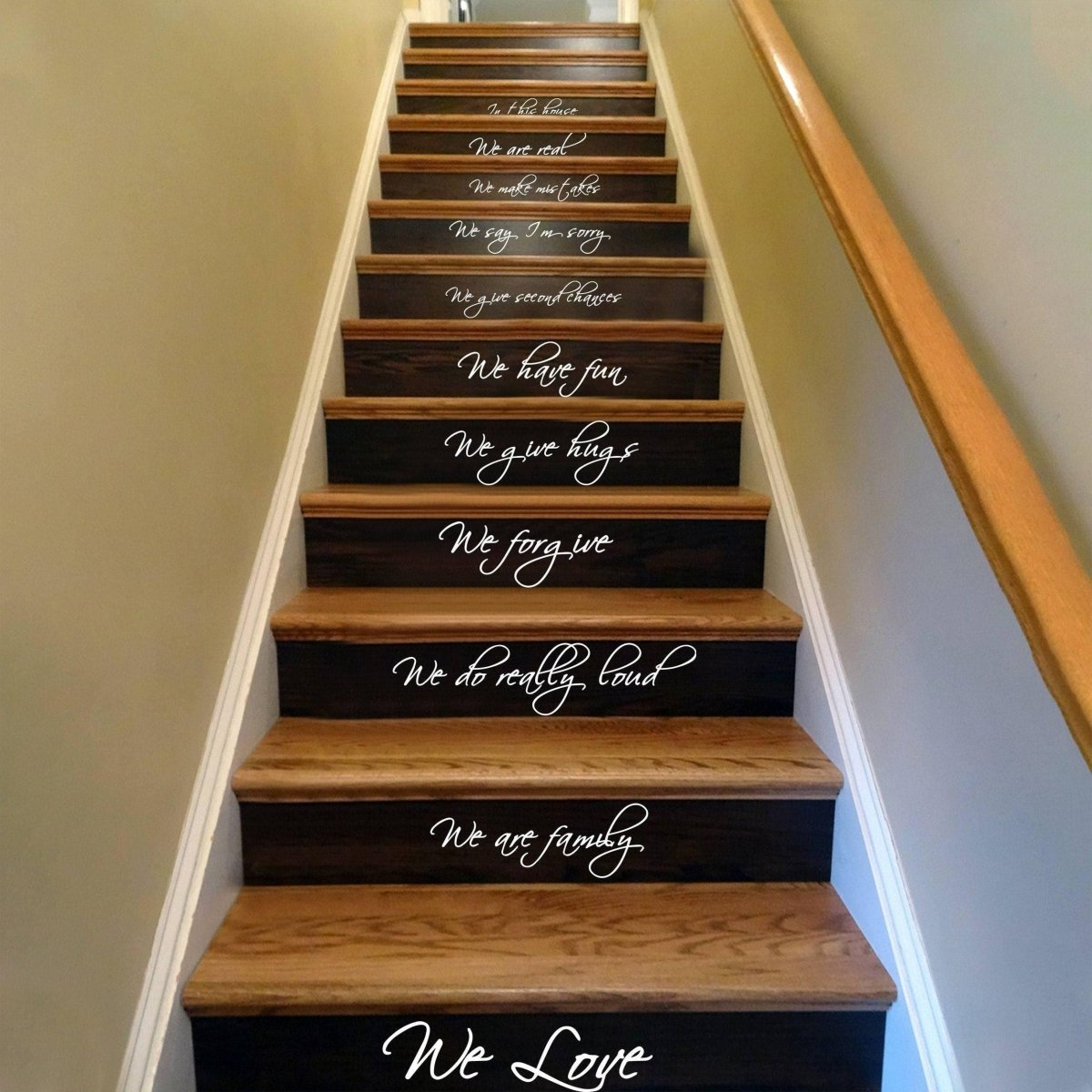 Elegant Stair Decals - Home Inspirations, Stylish Staircase Decorative Stickers, Goodies N Stuff