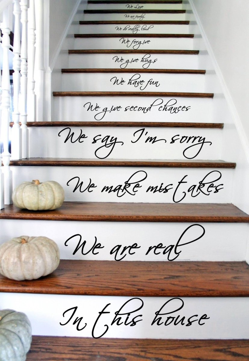 Elegant Stair Decals - Home Inspirations, Stylish Staircase Decorative Stickers, Goodies N Stuff