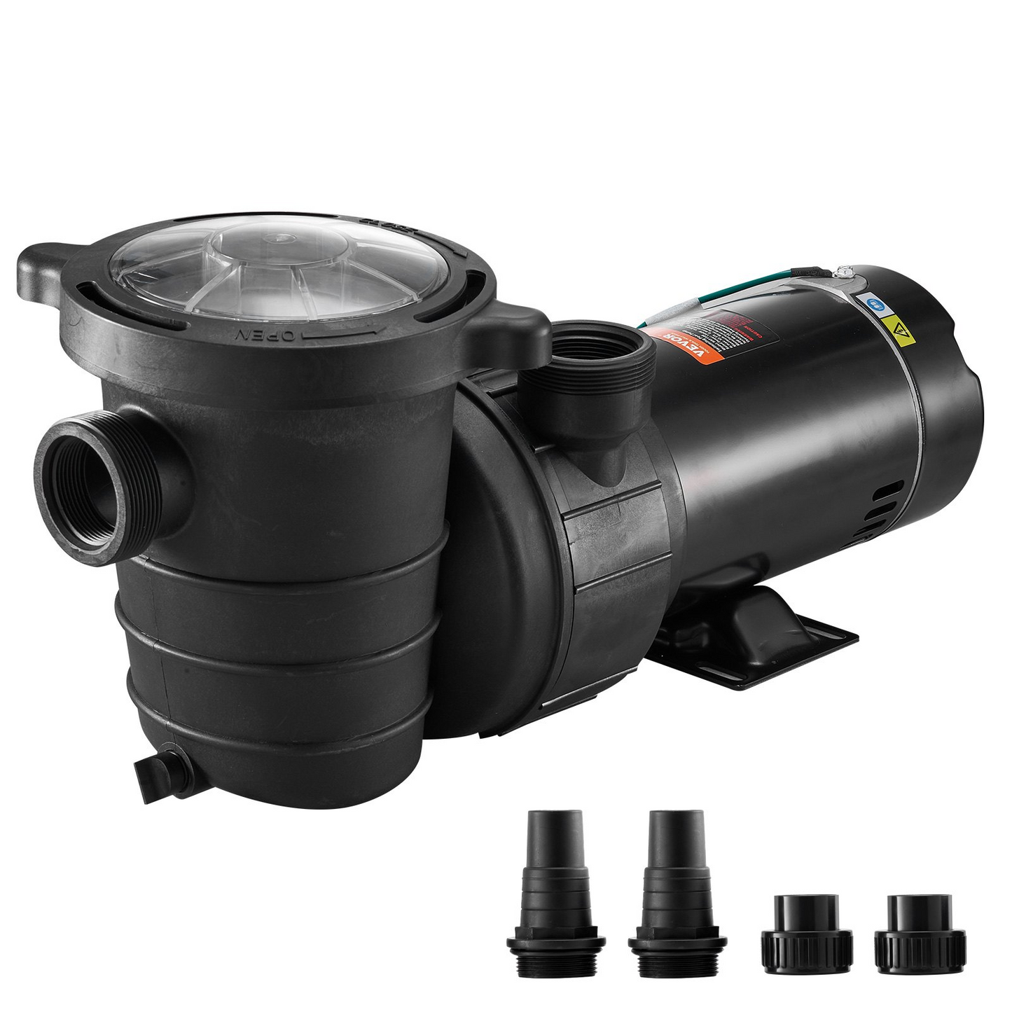 VEVOR Swimming Pool Pump 2.0HP 115V 1500W, Single Speed Pumps for Above Ground Pool, Powerful Self Primming Pool Pumps w/ Strainer Basket, 5400 GPH Max. Flow, ETL Certification, Goodies N Stuff