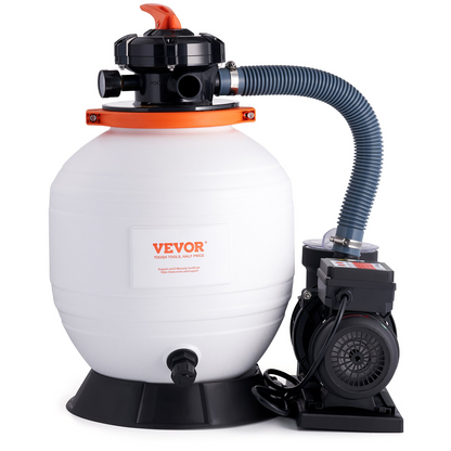 VEVOR Sand Filter Pump for Above Ground Pools, 14-inch, 3000 GPH, 3/4 HP Swimming Pool Pumps System & Filters Combo Set with 6-Way Multi-Port Valve & Strainer Basket, for Domestic and Commercial Pools, Goodies N Stuff