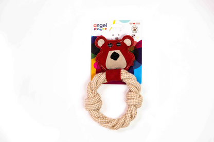 Bear & Rope Natural Dog Toy, Goodies N Stuff