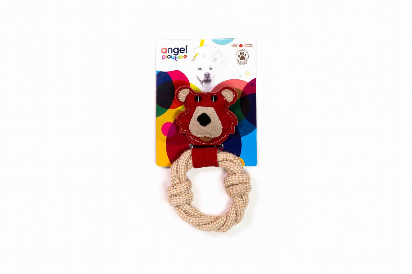 Bear & Rope Natural Dog Toy, Goodies N Stuff