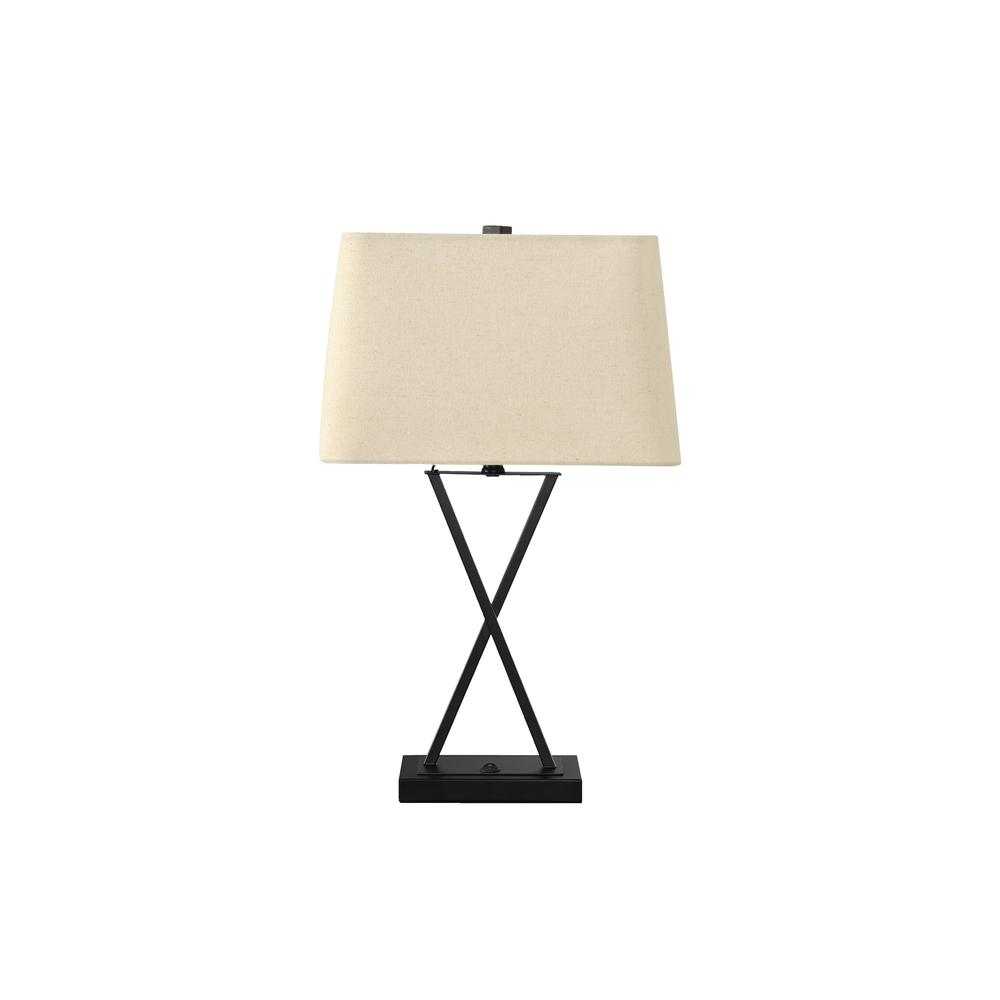 Lighting, 25H, Table Lamp, Usb Port Included, Black, Goodies N Stuff