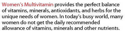 Pure Multi-Vitamins Womens, Goodies N Stuff
