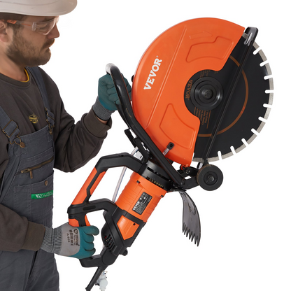 VEVOR Electric Concrete Saw, 16 in, 3200 W 15 A Motor Circular Saw Cutter with Max. 6 in Adjustable Cutting Depth, Wet Disk Saw Cutter Includes Water Line, Pump and Blade, for Stone, Brick, Goodies N Stuff