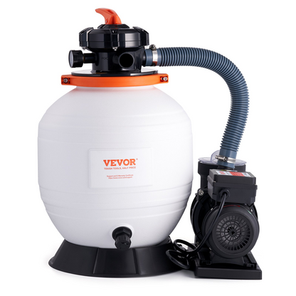 VEVOR Sand Filter Pump for Above Ground Pools, 14-inch, 3000 GPH, 3/4 HP Swimming Pool Pumps System & Filters Combo Set with 6-Way Multi-Port Valve & Strainer Basket, for Domestic and Commercial Pools, Goodies N Stuff