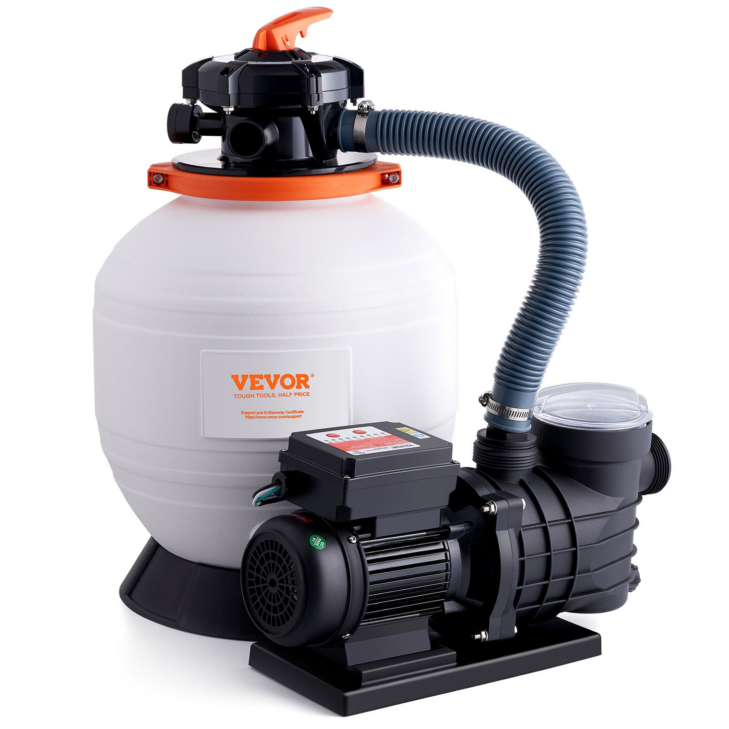 VEVOR Sand Filter Pump for Above Ground Pools, 14-inch, 3000 GPH, 3/4 HP Swimming Pool Pumps System & Filters Combo Set with 6-Way Multi-Port Valve & Strainer Basket, for Domestic and Commercial Pools, Goodies N Stuff