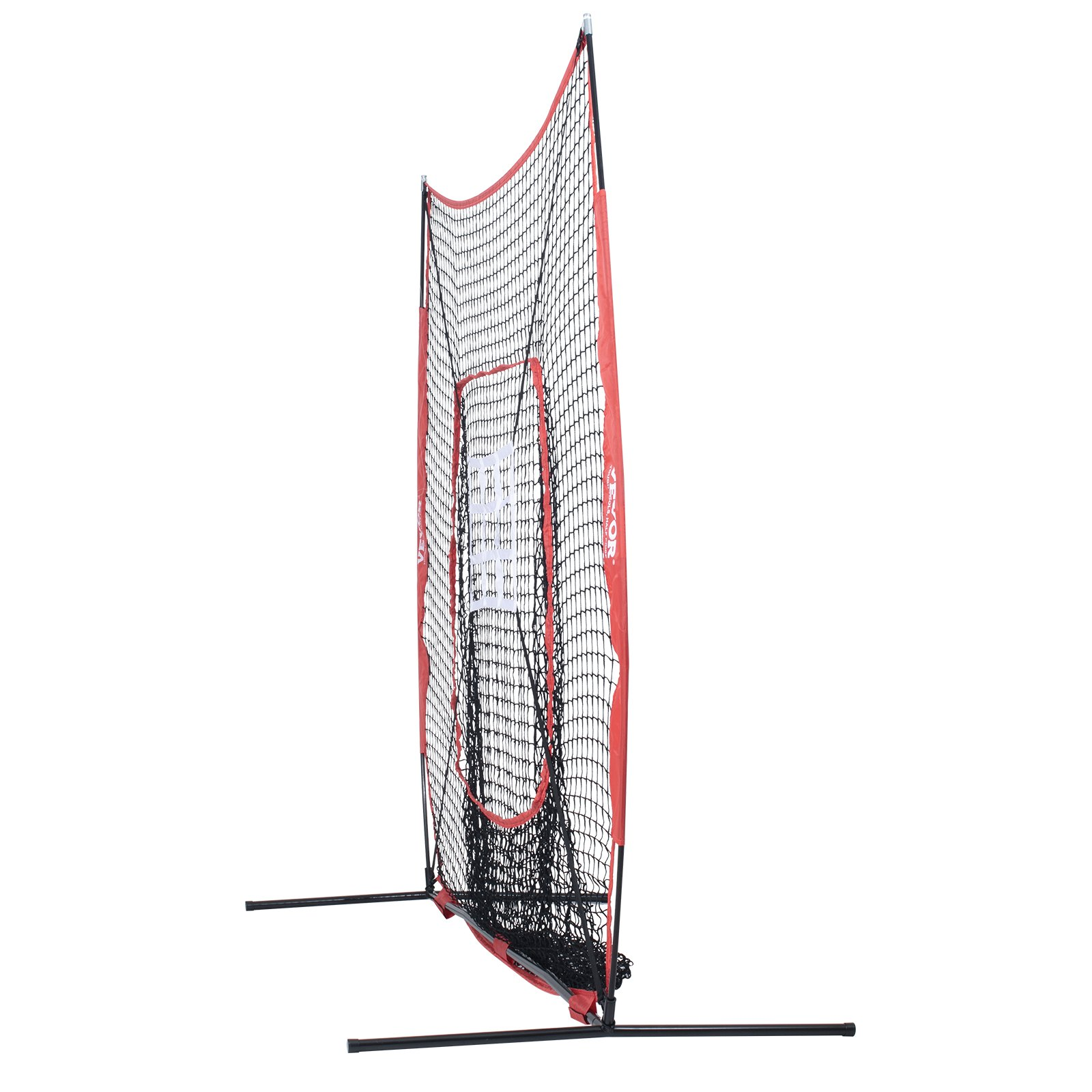 VEVOR 7x7 ft Baseball Softball Practice Net - Portable Baseball Training Net for Hitting Batting Catching Pitching - Backstop Baseball Equipment with Bow Frame, Carry Bag, Strike Zone, Ball, Batting Tee, Goodies N Stuff