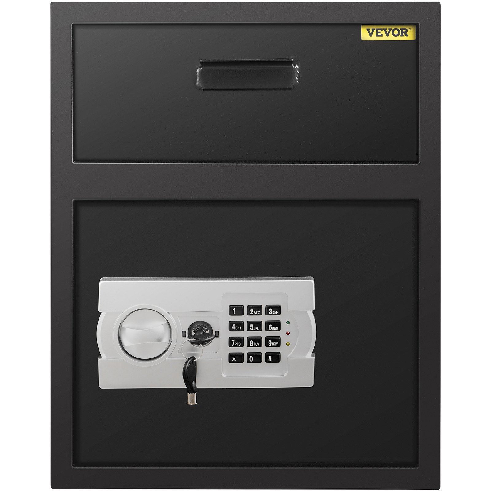 VEVOR Digital Depository Safe 1.7 Cubic Feet Made of Carbon Steel Electronic Code Lock Depository Safe with Deposit Slot with Two Emergency Keys Depository Box for Home Hotel Restaurant and Office, Goodies N Stuff