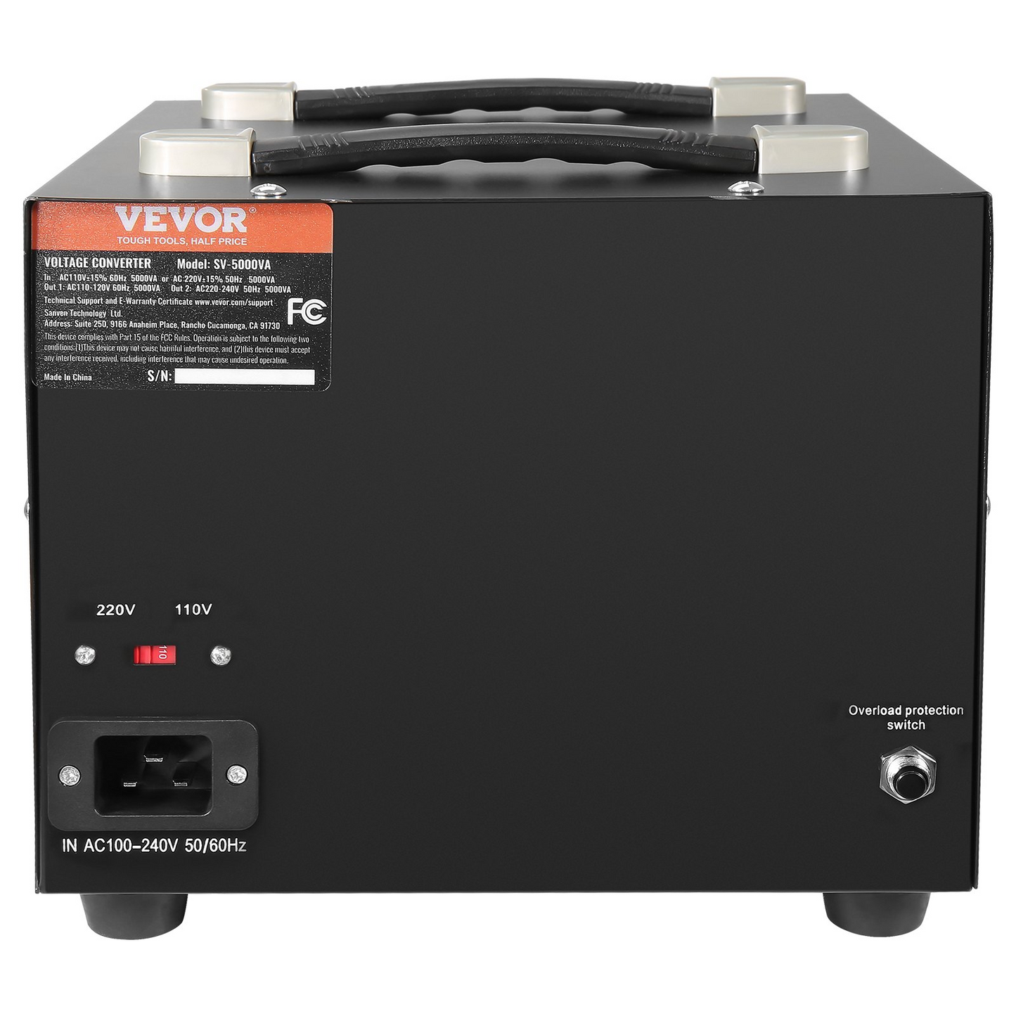 VEVOR Voltage Converter Transformer, 3000W, Heavy Duty Step Up/Down Transformer, Convert from 110 Volt to 220 Volt and  from 220 Volt to 110 Volt, with US Outlet EU Outlet 5V USB Port, CE Certified, Goodies N Stuff