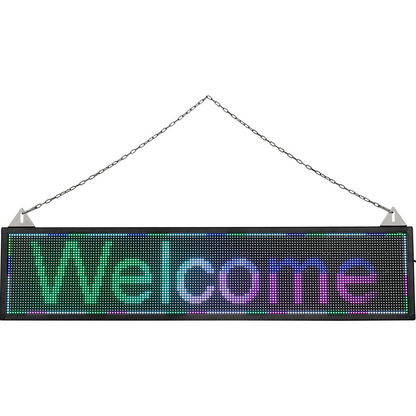 VEVOR LED Scrolling Sign, 40" x 9" WiFi & USB Control, Full Color P6 Programmable Display, Indoor High Resolution Message Board, High Brightness Electronic Sign, Perfect Solution for Advertising, Goodies N Stuff