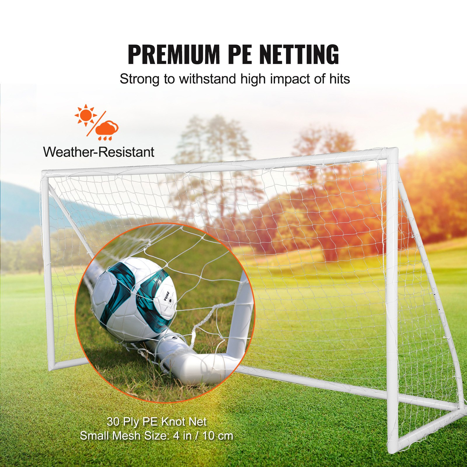 VEVOR Portable Soccer Goal, 12x6 ft Soccer Net, Adults Kids Backyard Soccer Net, Goodies N Stuff