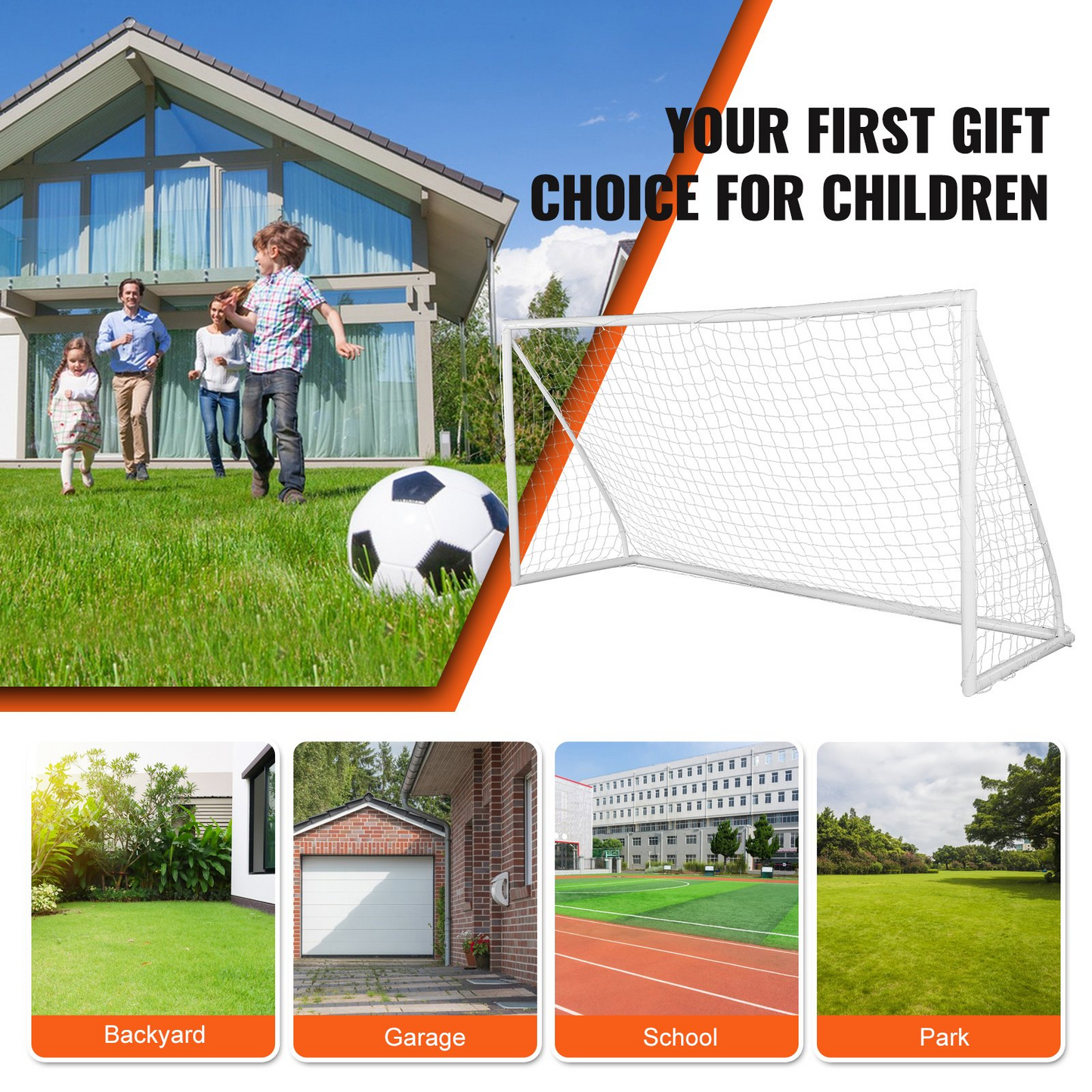 VEVOR Portable Soccer Goal, 12x6 ft Soccer Net, Adults Kids Backyard Soccer Net, Goodies N Stuff