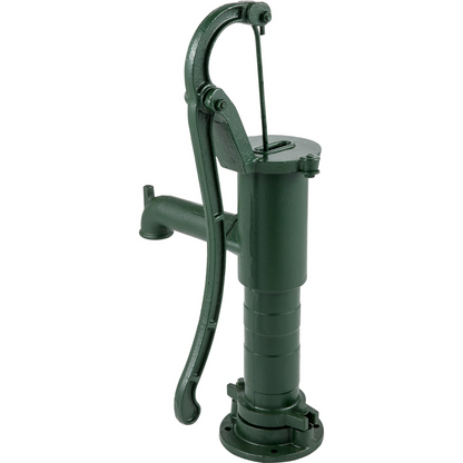 VEVOR Antique Hand Water Pump 14.6 x 5.9 x 26 inch Pitcher Pump w/Handle Cast Iron Well Pump w/ Pre-set 0.5" Holes for Easy Installation Old Fashion Pitcher Hand Pump for Home Yard Ponds Garden Green, Goodies N Stuff