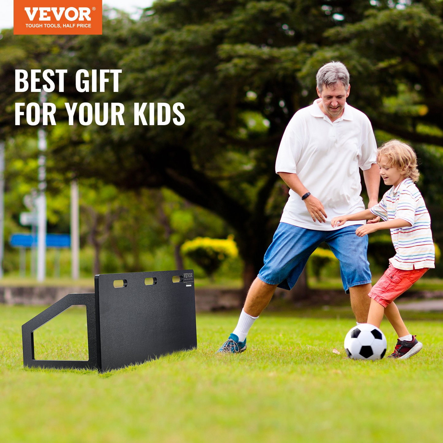 VEVOR Soccer Rebounder Board - Portable Soccer Wall with 2 Angles Rebound, Goodies N Stuff