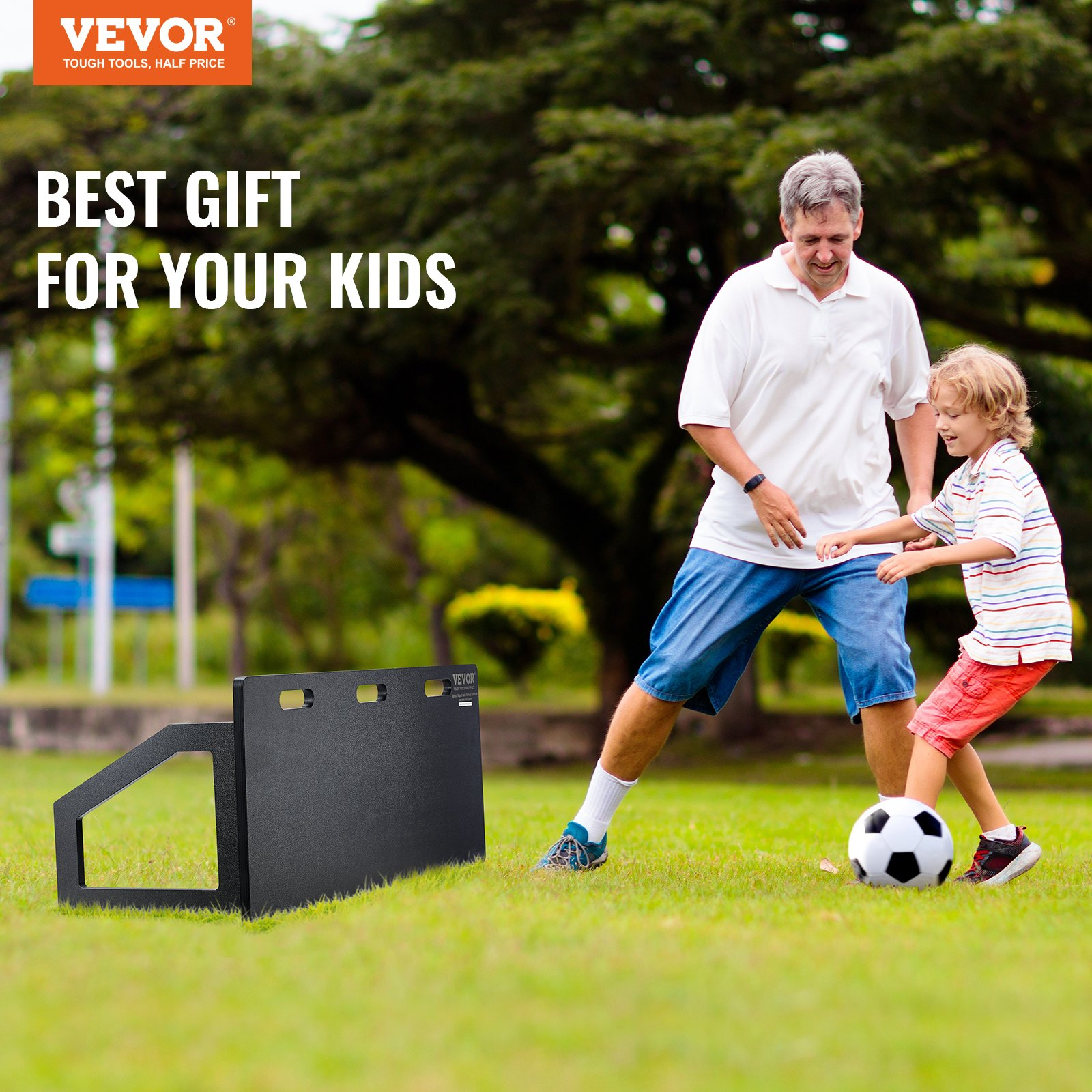 VEVOR Soccer Rebounder Board - Portable Soccer Wall with 2 Angles Rebound, Goodies N Stuff