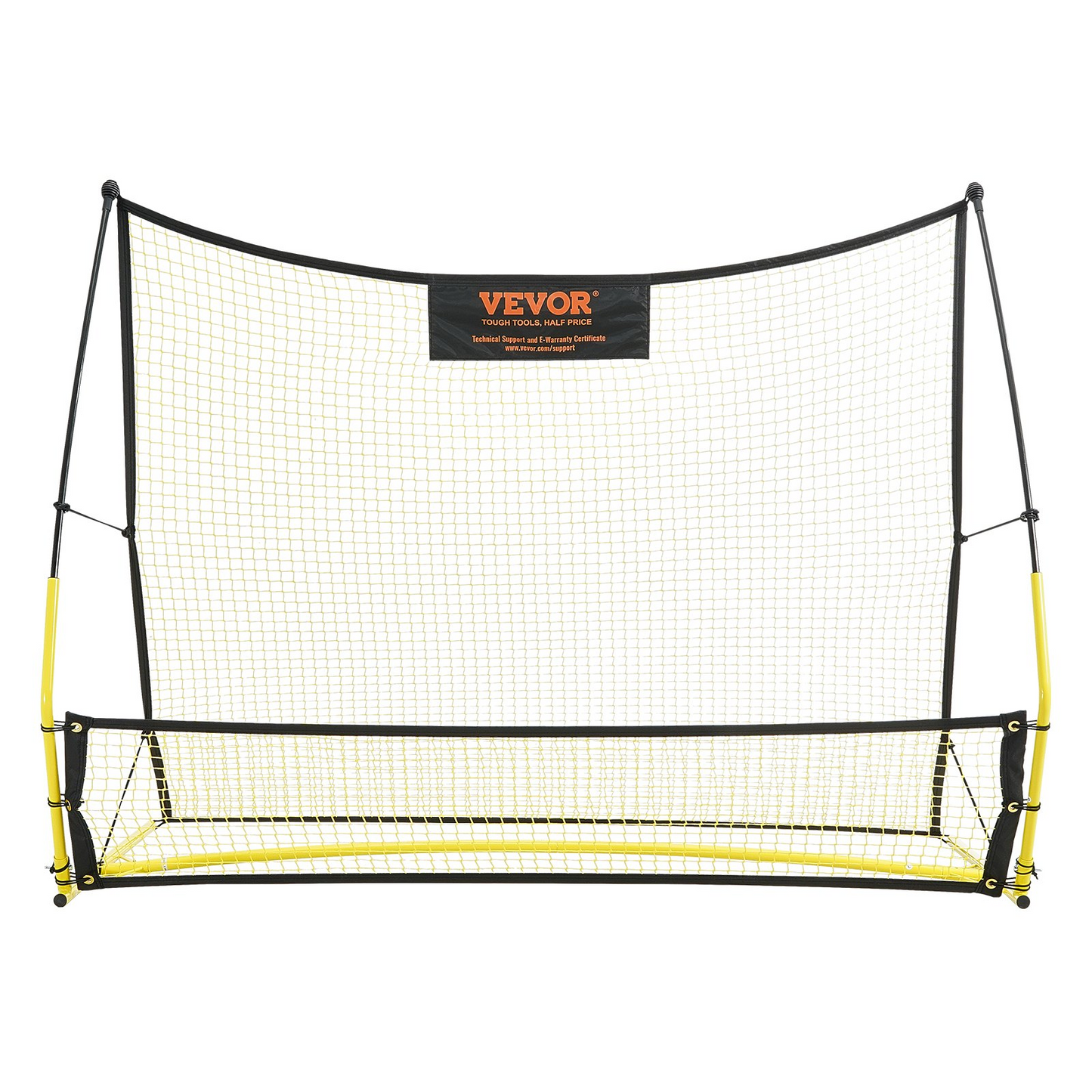 VEVOR Soccer Trainer, 2-IN-1 Portable Soccer Rebounder Net, 71"x40" Iron Soccer Practice Equipment, Goodies N Stuff