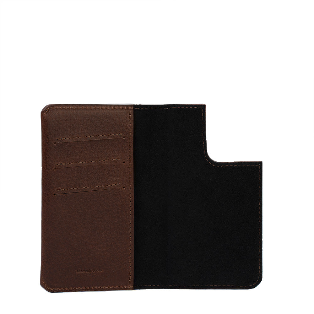 iPhone 15 series Leather Folio Case Wallet with MagSafe - The Minimalist 1.0, Goodies N Stuff