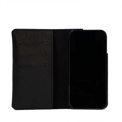 iPhone 15 series Leather Folio Case Wallet with MagSafe - The Minimalist 1.0, Goodies N Stuff