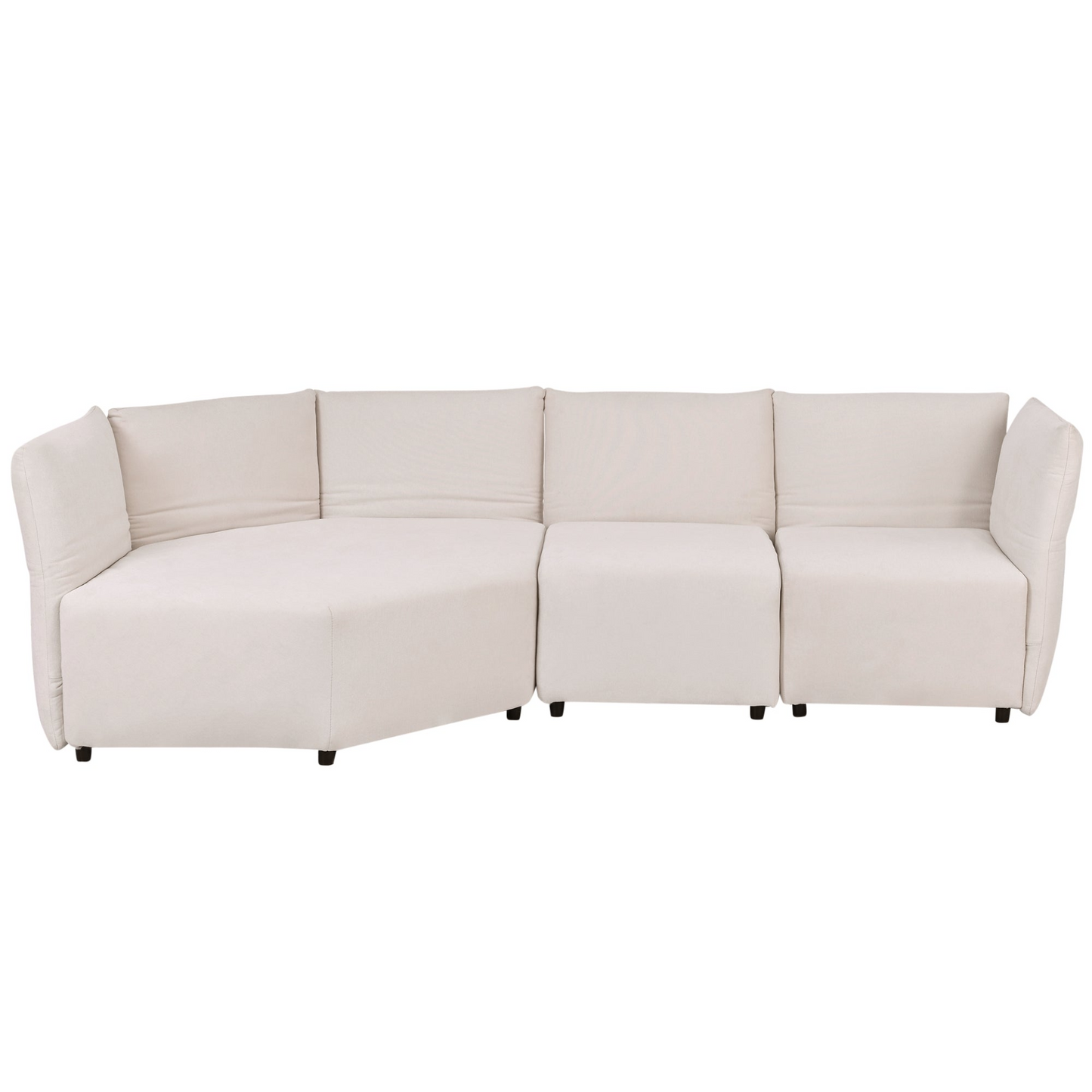 Stylish Sofa Set with Polyester Upholstery with Adjustable Back with Free Combination for Living Room, Goodies N Stuff